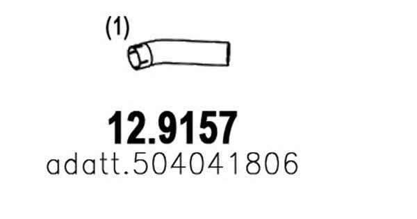 Asso 12.9157 Вихлопна труба 129157: Приваблива ціна - Купити у Польщі на 2407.PL!