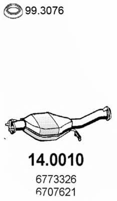  14.0010 Catalytic Converter 140010: Buy near me in Poland at 2407.PL - Good price!