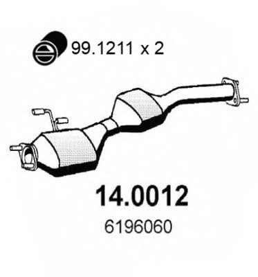 Asso 14.0012 Катализатор 140012: Отличная цена - Купить в Польше на 2407.PL!