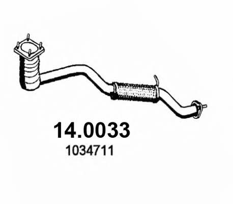 Asso 14.0033 Catalytic Converter 140033: Buy near me in Poland at 2407.PL - Good price!