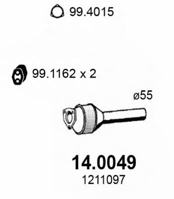  14.0049 Katalysator 140049: Kaufen Sie zu einem guten Preis in Polen bei 2407.PL!