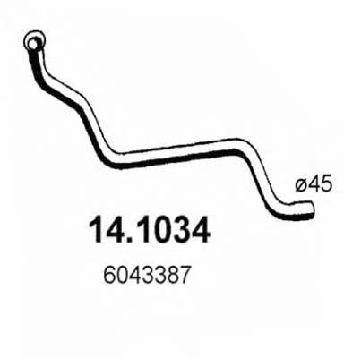 Asso 14.1034 Exhaust pipe 141034: Buy near me at 2407.PL in Poland at an Affordable price!