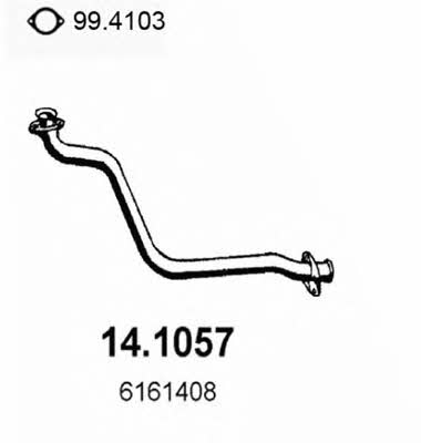  14.1057 Exhaust pipe 141057: Buy near me in Poland at 2407.PL - Good price!