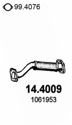  14.4009 Exhaust pipe 144009: Buy near me in Poland at 2407.PL - Good price!