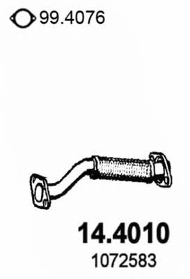  14.4010 Exhaust pipe 144010: Buy near me in Poland at 2407.PL - Good price!