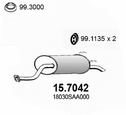 Asso 15.7042 End Silencer 157042: Buy near me in Poland at 2407.PL - Good price!
