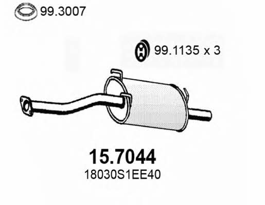 Asso 15.7044 End Silencer 157044: Buy near me in Poland at 2407.PL - Good price!