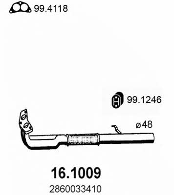  16.1009 Выхлопная труба 161009: Отличная цена - Купить в Польше на 2407.PL!