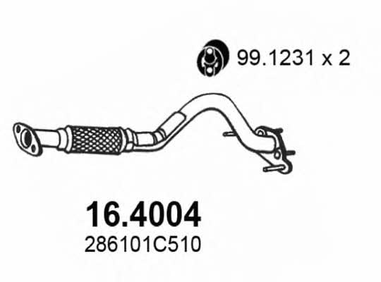  16.4004 Exhaust pipe 164004: Buy near me in Poland at 2407.PL - Good price!