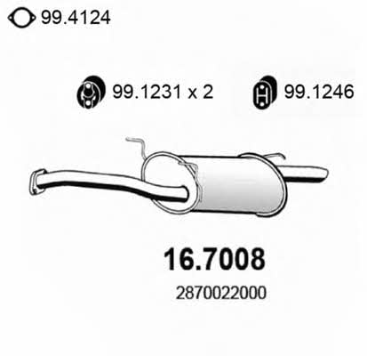 Asso 16.7008 End Silencer 167008: Buy near me at 2407.PL in Poland at an Affordable price!