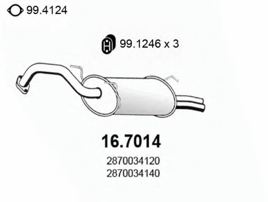 Asso 16.7014 End Silencer 167014: Buy near me in Poland at 2407.PL - Good price!