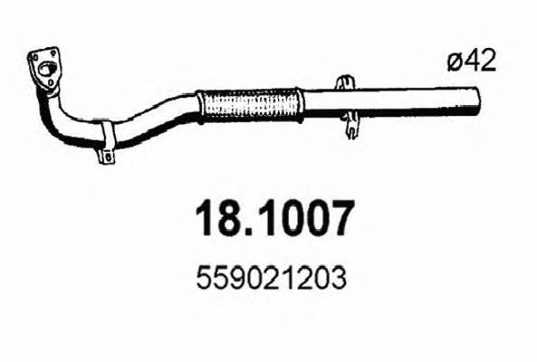 Asso 18.1007 Abgasrohr 181007: Kaufen Sie zu einem guten Preis in Polen bei 2407.PL!