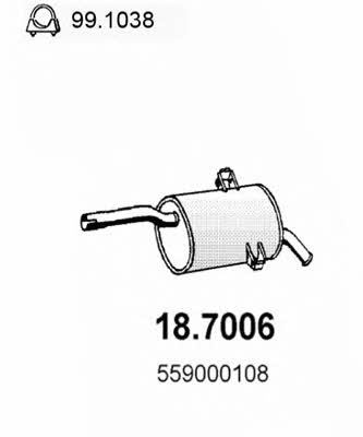  18.7006 End Silencer 187006: Buy near me in Poland at 2407.PL - Good price!