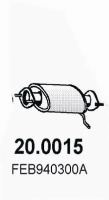 Asso 20.0015 Catalytic Converter 200015: Buy near me in Poland at 2407.PL - Good price!