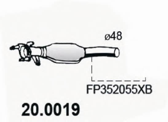 Asso 20.0019 Katalysator 200019: Bestellen Sie in Polen zu einem guten Preis bei 2407.PL!