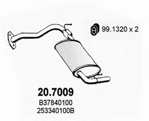 Asso 20.7009 Глушитель, задняя часть 207009: Отличная цена - Купить в Польше на 2407.PL!