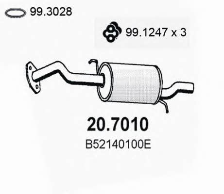 Asso 20.7010 Глушитель, задняя часть 207010: Купить в Польше - Отличная цена на 2407.PL!