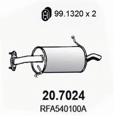 Asso 20.7024 Endschalldämpfer 207024: Kaufen Sie zu einem guten Preis in Polen bei 2407.PL!