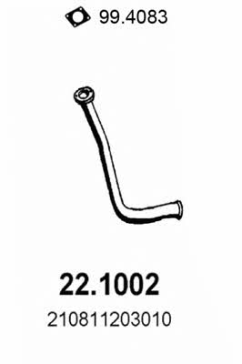 Asso 22.1002 Exhaust pipe 221002: Buy near me in Poland at 2407.PL - Good price!
