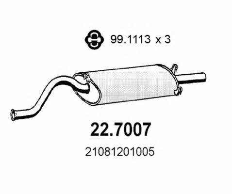Asso 22.7007 End Silencer 227007: Buy near me in Poland at 2407.PL - Good price!
