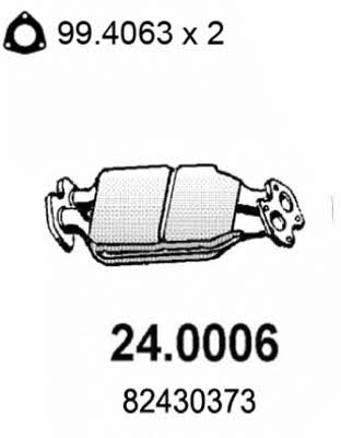 Asso 24.0006 Catalytic Converter 240006: Buy near me in Poland at 2407.PL - Good price!