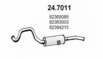Asso 24.7011 Глушитель, задняя часть 247011: Купить в Польше - Отличная цена на 2407.PL!