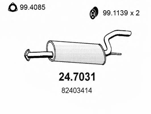 Asso 24.7031 Endschalldämpfer 247031: Kaufen Sie zu einem guten Preis in Polen bei 2407.PL!