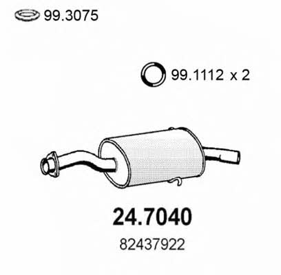 Asso 24.7040 End Silencer 247040: Buy near me in Poland at 2407.PL - Good price!