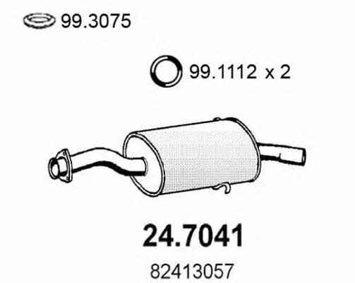 Asso 24.7041 End Silencer 247041: Buy near me in Poland at 2407.PL - Good price!