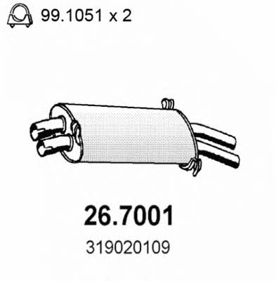 Asso 26.7001 Endschalldämpfer 267001: Kaufen Sie zu einem guten Preis in Polen bei 2407.PL!