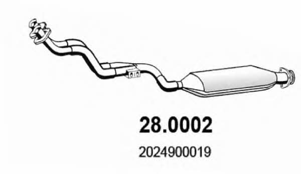 Asso 28.0002 Catalytic Converter 280002: Buy near me at 2407.PL in Poland at an Affordable price!