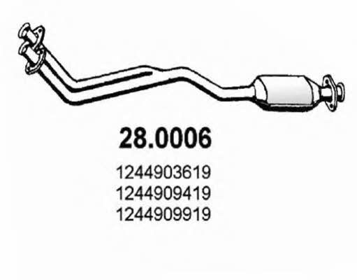 Asso 28.0006 Catalytic Converter 280006: Buy near me in Poland at 2407.PL - Good price!