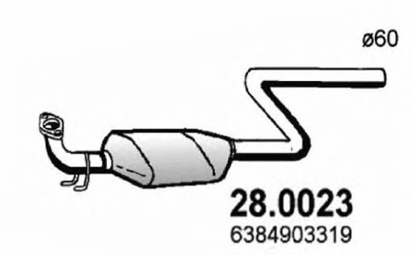 Asso 28.0023 Catalytic Converter 280023: Buy near me in Poland at 2407.PL - Good price!
