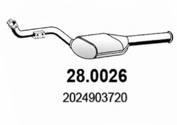 Asso 28.0026 Catalytic Converter 280026: Buy near me in Poland at 2407.PL - Good price!