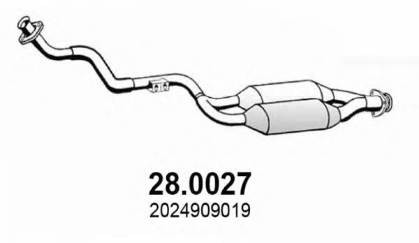 Asso 28.0027 Catalytic Converter 280027: Buy near me in Poland at 2407.PL - Good price!