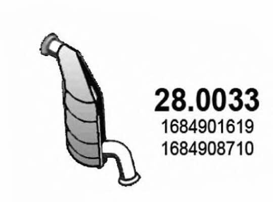 Asso 28.0033 Catalytic Converter 280033: Buy near me in Poland at 2407.PL - Good price!