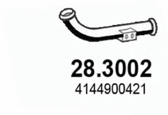 Asso 28.3002 Exhaust pipe 283002: Buy near me in Poland at 2407.PL - Good price!