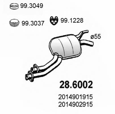 Asso 28.6002 Zwischenschalldampfer 286002: Kaufen Sie zu einem guten Preis in Polen bei 2407.PL!