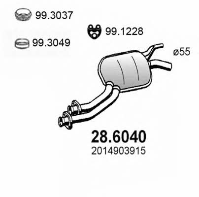 Asso 28.6040 Zwischenschalldampfer 286040: Kaufen Sie zu einem guten Preis in Polen bei 2407.PL!