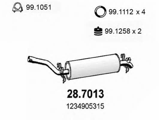 Asso 28.7013 End Silencer 287013: Buy near me in Poland at 2407.PL - Good price!