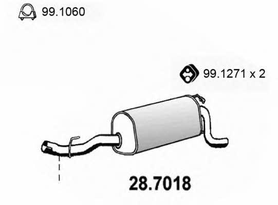 Asso 28.7018 End Silencer 287018: Buy near me in Poland at 2407.PL - Good price!
