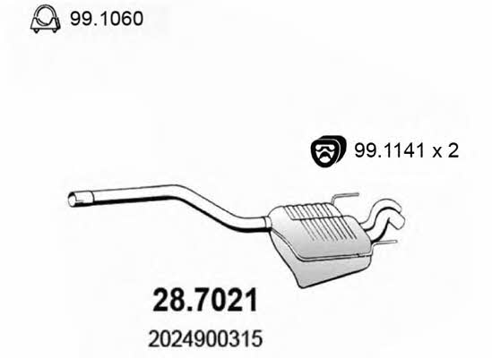 Asso 28.7021 End Silencer 287021: Buy near me in Poland at 2407.PL - Good price!
