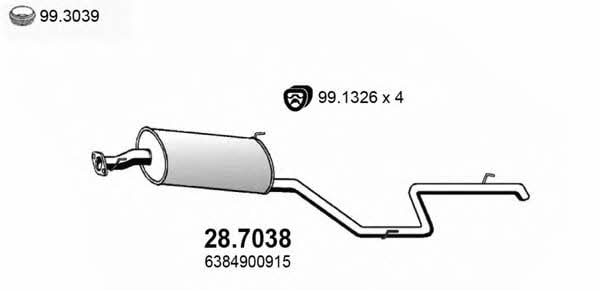 Asso 28.7038 End Silencer 287038: Buy near me in Poland at 2407.PL - Good price!