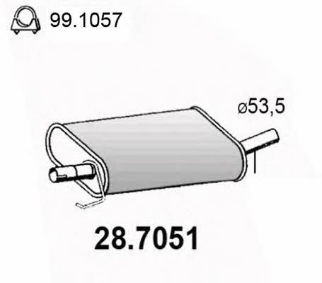 Asso 28.7051 End Silencer 287051: Buy near me in Poland at 2407.PL - Good price!