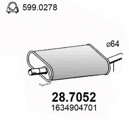 Asso 28.7052 End Silencer 287052: Buy near me in Poland at 2407.PL - Good price!