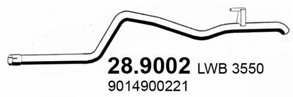 Asso 28.9002 Выхлопная труба 289002: Отличная цена - Купить в Польше на 2407.PL!