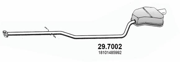 Asso 29.7002 Глушитель, задняя часть 297002: Купить в Польше - Отличная цена на 2407.PL!