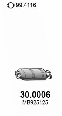 Asso 30.0006 Catalytic Converter 300006: Buy near me in Poland at 2407.PL - Good price!