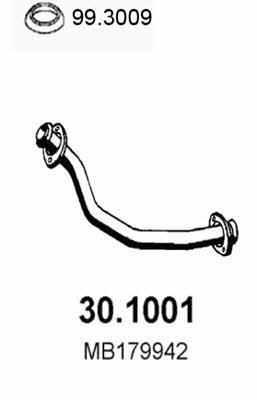  30.1001 Exhaust pipe 301001: Buy near me in Poland at 2407.PL - Good price!