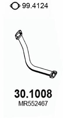 Asso 30.1008 Exhaust pipe 301008: Buy near me in Poland at 2407.PL - Good price!